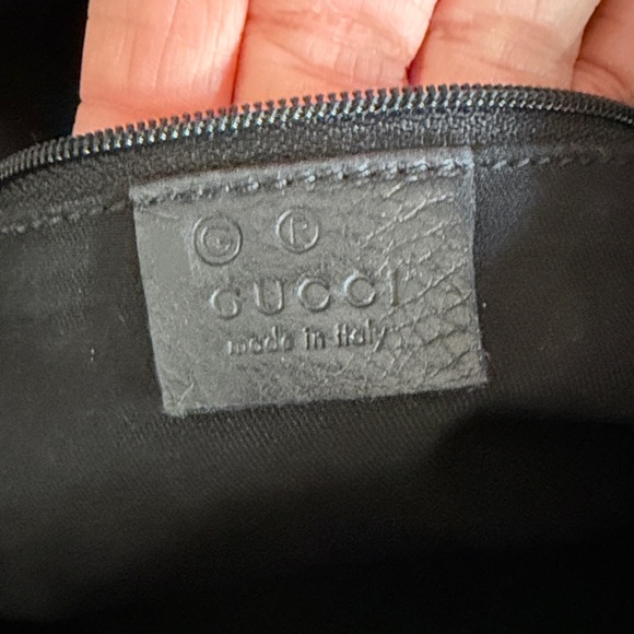 Gucci Authentic Black Nylon/Leather GG Pattern Hobo Bag, with dust bag - Picture 6 of 16